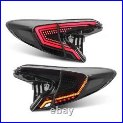 LED Tail Lights For Toyota C-HR 2018-2020 Smoke Sequential Rear Lamp Assembly