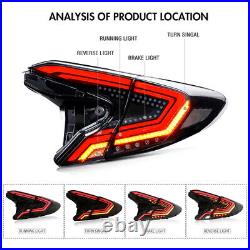 LED Tail Lights For Toyota C-HR 2018-2020 Smoke Sequential Rear Lamp Assembly