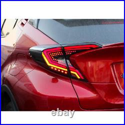 LED Tail Lights For Toyota C-HR 2018-2020 Smoke Sequential Rear Lamp Assembly