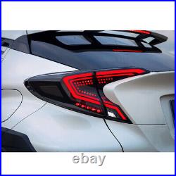 LED Tail Lights For Toyota C-HR 2018-2020 Smoke Sequential Rear Lamp Assembly