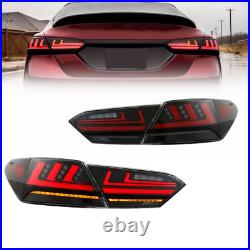 LED Tail Lights For Toyota Camry 2018-2021 Sequential Rear Lamps Assembly