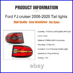LED Tail Lights For Toyota FJ CRUISER 2006 2020 Sequential Rear Lamp Assembly