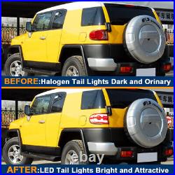 LED Tail Lights For Toyota FJ CRUISER 2006 2020 Sequential Rear Lamp Assembly