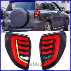 LED Tail Lights For Toyota RAV4 2006-2012 withAnimation Sequential Turn Rear Lamp