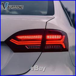 LED Tail Lights For Volkswagen VW Jetta MK6 Rear Lamp 2011-2014 Sequential 4pcs