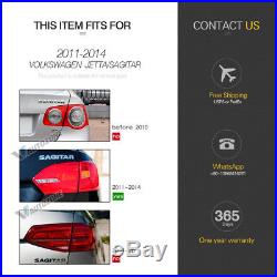LED Tail Lights For Volkswagen VW Jetta MK6 Rear Lamp 2011-2014 Sequential 4pcs
