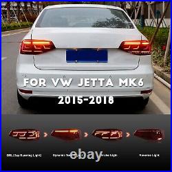 LED Tail Lights For Volkswagen VW Jetta MK6 Rear Lamp 2015 2016 2017 2018 4pcs
