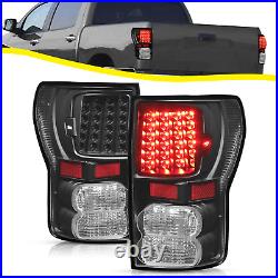 LED Tail Lights Full Clear Lens For Toyota Tundra Pickup Left+Right 2007-2013