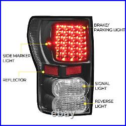 LED Tail Lights Full Clear Lens For Toyota Tundra Pickup Left+Right 2007-2013