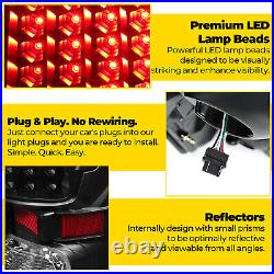 LED Tail Lights Full Clear Lens For Toyota Tundra Pickup Left+Right 2007-2013