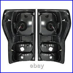 LED Tail Lights Full Clear Lens For Toyota Tundra Pickup Left+Right 2007-2013