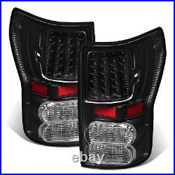 LED Tail Lights Full Clear Lens For Toyota Tundra Pickup Left+Right 2007-2013
