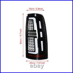 LED Tail Lights Rear Lamp For 99-02 Chevy Silverado 1500 2500/99-03 GMC Sierra