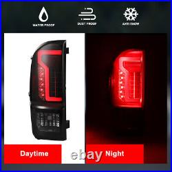 LED Tail Lights Rear Lamps For 2016-2021 Toyota Tacoma Black Smoke Lens Pair L+R