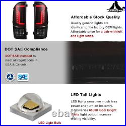 LED Tail Lights Rear Lamps For 2016-2021 Toyota Tacoma Black Smoke Lens Pair L+R