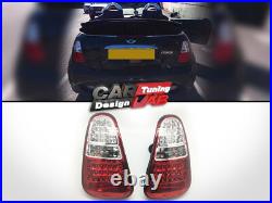 LED Tail Lights Rear Lamps W reverse For 04-06 Mini Cooper R50 R52 R53 Clear/Red