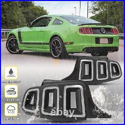 LED Tail Lights Rear Lamps for Ford Mustang 2010-2012 2013 2014 Clear Lens Pairs