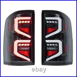 LED Tail Lights Rear Lamps with Startup Animation For 2014-2018 GMC Sierra 1500