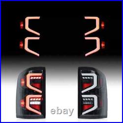 LED Tail Lights Rear Lamps with Startup Animation For 2014-2018 GMC Sierra 1500