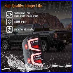 LED Tail Lights Rear Lamps with Startup Animation For 2014-2018 GMC Sierra 1500