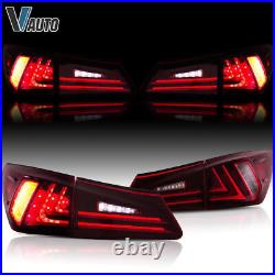 LED Tail Lights Red Clear Rear Lamps Assembly For Lexus IS 350 IS 250 2006-2012