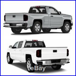 LED Tail Lights Replacement for 2007-2013 Chevy Silverado Black Smoke Rear Lamps