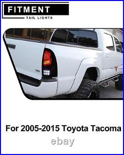 LED Tail Lights Sequential Turn Signal For 2005-2015 Toyota Tacoma Brake Lamps