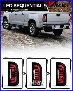 LED Tail Lights Sequential Turn Signal For 2015-2022 GMC Canyon Rear Brake Lamps