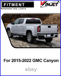 LED Tail Lights Sequential Turn Signal For 2015-2022 GMC Canyon Rear Brake Lamps