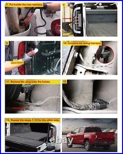 LED Tail Lights Sequential Turn Signal For 2015-2022 GMC Canyon Rear Brake Lamps