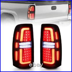 LED Tail Lights Smoke For 99-02 Chevy Silverado 1500 2500 3500 99-03 GMC Sierra