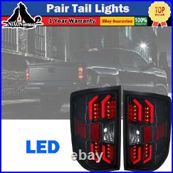 LED Tail Lights Smoke Lamps For 2014-2018 Chevy Silverado 1500 2500 HD 3500 HD