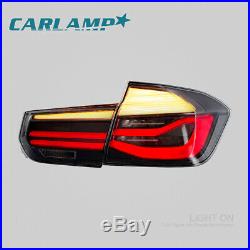 LED Tail Lights Smoked For 2012-2015 BMW 3 Series F30 Left+Right Rear Lights