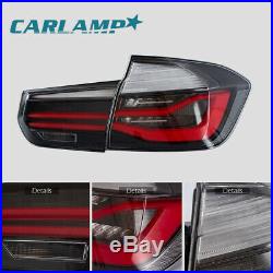 LED Tail Lights Smoked For 2012-2015 BMW 3 Series F30 Left+Right Rear Lights