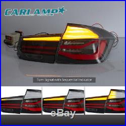 LED Tail Lights Smoked For 2012-2015 BMW 3 Series F30 Left+Right Rear Lights
