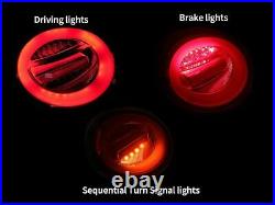 LED Tail Lights WithSequential Indicators For 98-05 Volkswagen NEW BEETLE Smoked