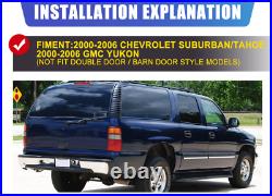 LED Tail Lights for 00-06 Chevy Suburban / Tahoe / GMC Yukon Black Clear Lamps