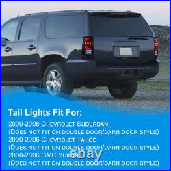 LED Tail Lights for 00-06 Chevy Suburban / Tahoe / GMC Yukon Black Smoke Lamps