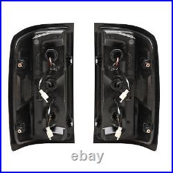 LED Tail Lights for 14-18 Chevy Silverado 1500 2500 3500 Sequential Signal Smoke