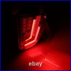 LED Tail Lights for 14-21 Toyota Tundra DRL Rear Lamp Black Clear Lens 1 Pair