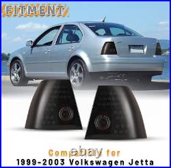 LED Tail Lights for 1999-2003 Volkswagen Jetta Sedan Rear Brake Signal Lamp Pair