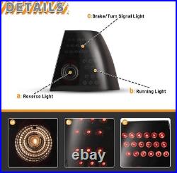 LED Tail Lights for 1999-2003 Volkswagen Jetta Sedan Rear Brake Signal Lamp Pair