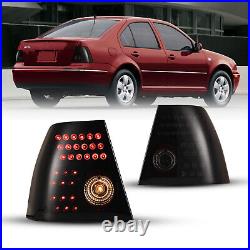 LED Tail Lights for 1999-2004 Volkswagen Jetta Rear Brake Lamps Smoke Lens Pair LED Tail Lights for 1999-2004 Volkswagen Jetta Rear Brake Lamps Smoke Lens Pair