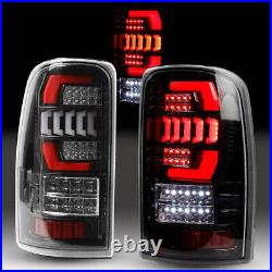 LED Tail Lights for 2000-2006 Chevy Suburban Tahoe Yukon Lamps Black Clear Lens