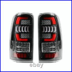 LED Tail Lights for 2000-2006 Chevy Suburban Tahoe Yukon Lamps Black Clear Lens