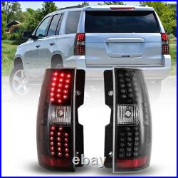 LED Tail Lights for 2007-2014 Chevrolet Suburban 1500 2500 Tahoe Clear Lens Lamp