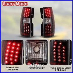 LED Tail Lights for 2007-2014 Chevrolet Suburban 1500 2500 Tahoe Clear Lens Lamp