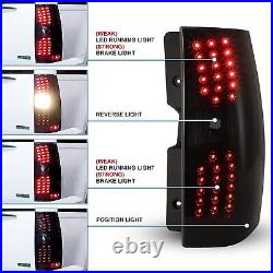 LED Tail Lights for 2007-2014 Chevrolet Suburban 1500 2500 Tahoe/GMC Yukon Smoke