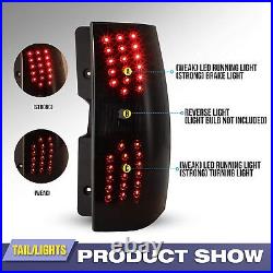 LED Tail Lights for 2007-2014 Chevrolet Suburban 1500 2500 Tahoe/GMC Yukon Smoke