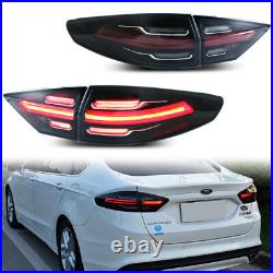 LED Tail Lights for 2013-2020 Ford Fusion Start-up Animation Rear Lamps Assembly